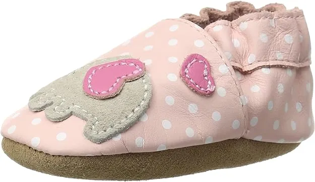 Robeez Baby Girls and Unisex Soft Soles Slip-Resistant Crib Shoes Slippers for Infant and Toddler, 0-24 Months