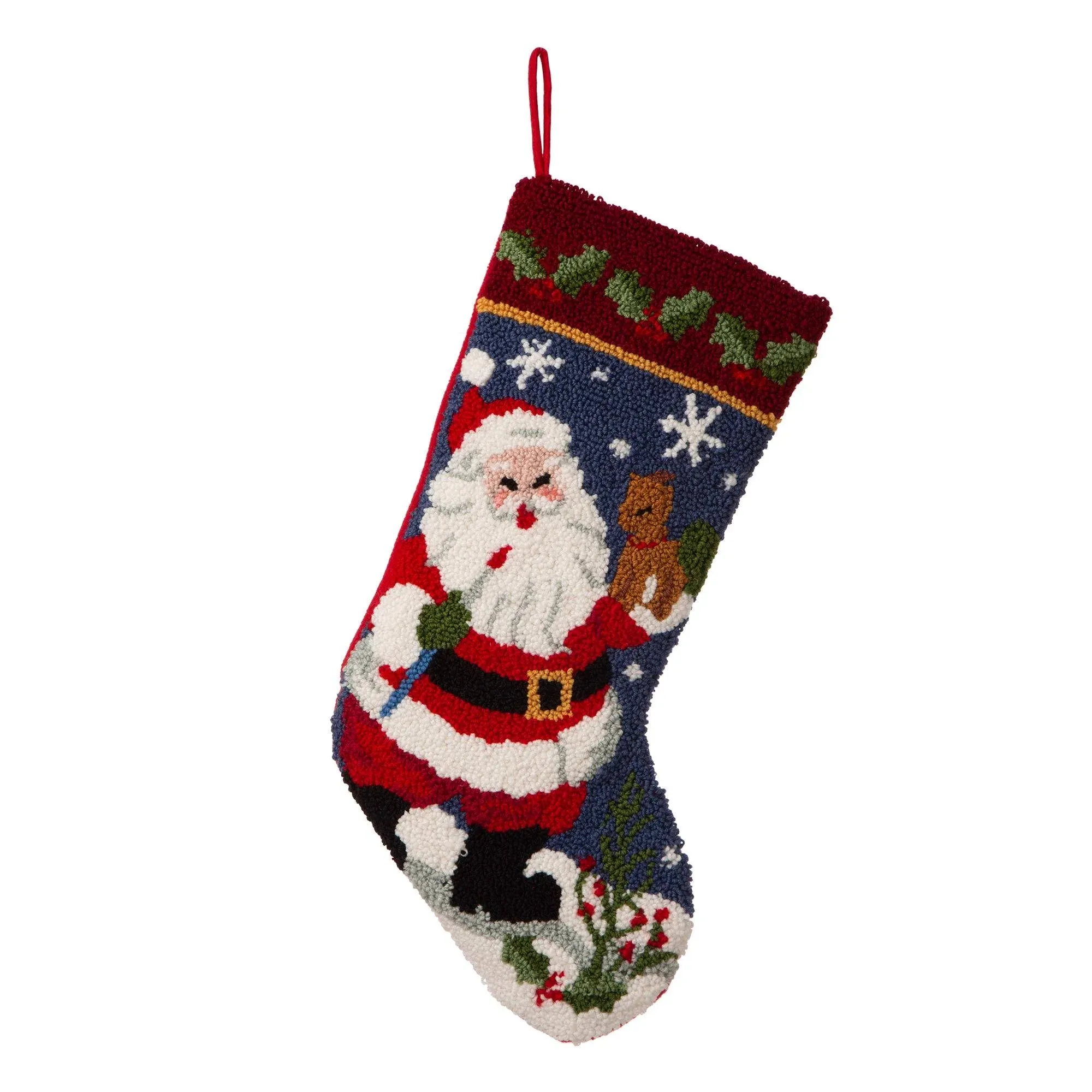 Hooked Stocking, Santa
      
          Hooked Stocking, Santa