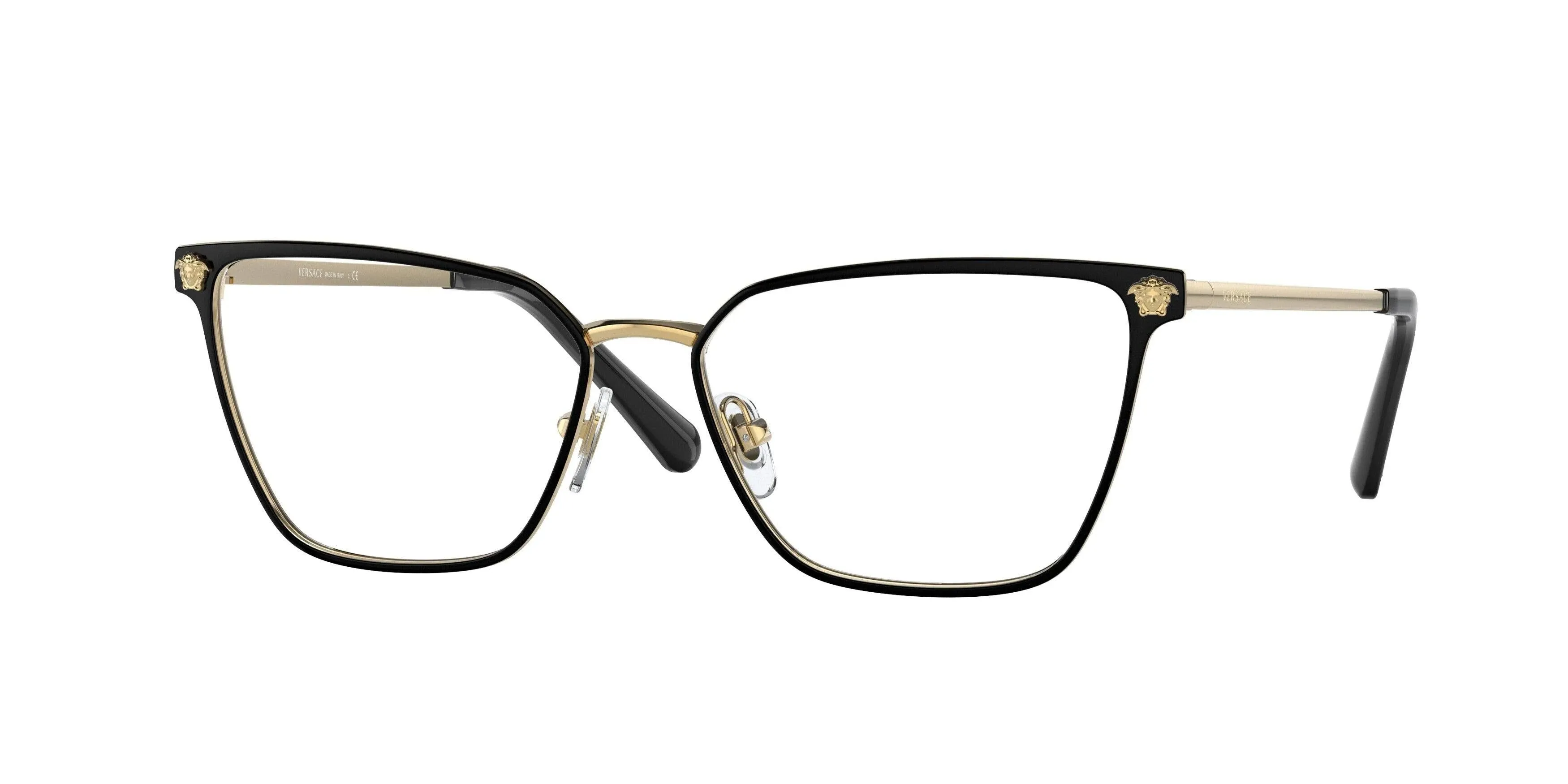 Versace VE1275 Eyeglasses 1433 Matte Black / Gold