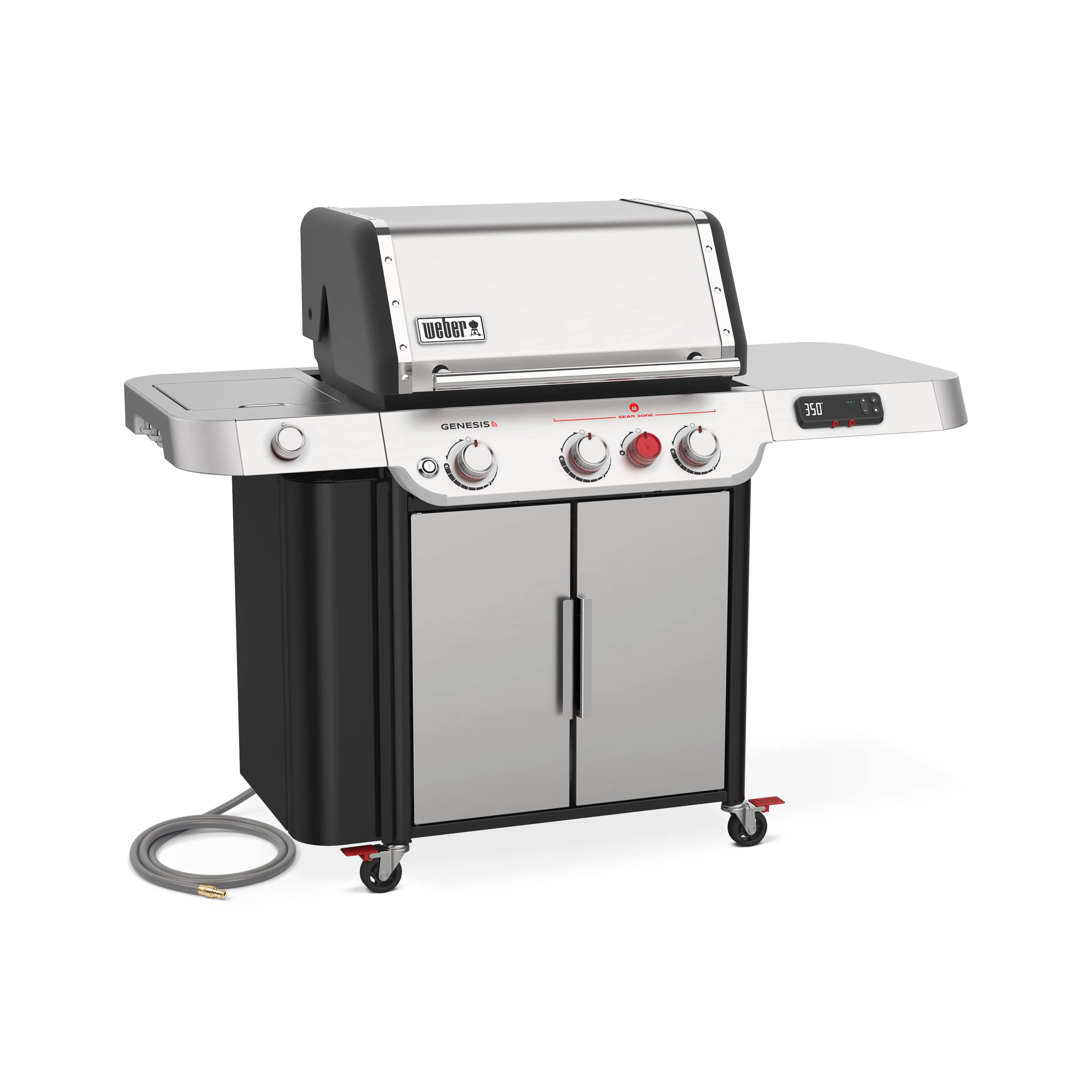 Weber - Genesis Smart SX-335 Natural Gas Grill - Stainless Steel