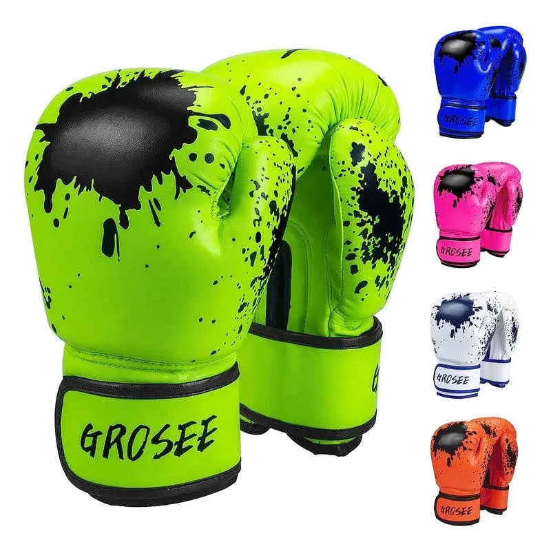 Kids Boxing Glove 6oz 8oz, Youth, Boys and Girls Training Sparring Gloves for Punching Bag, Kickboxing, Muay Thai, MMA, UFC, Gift for Age 6-15 Years