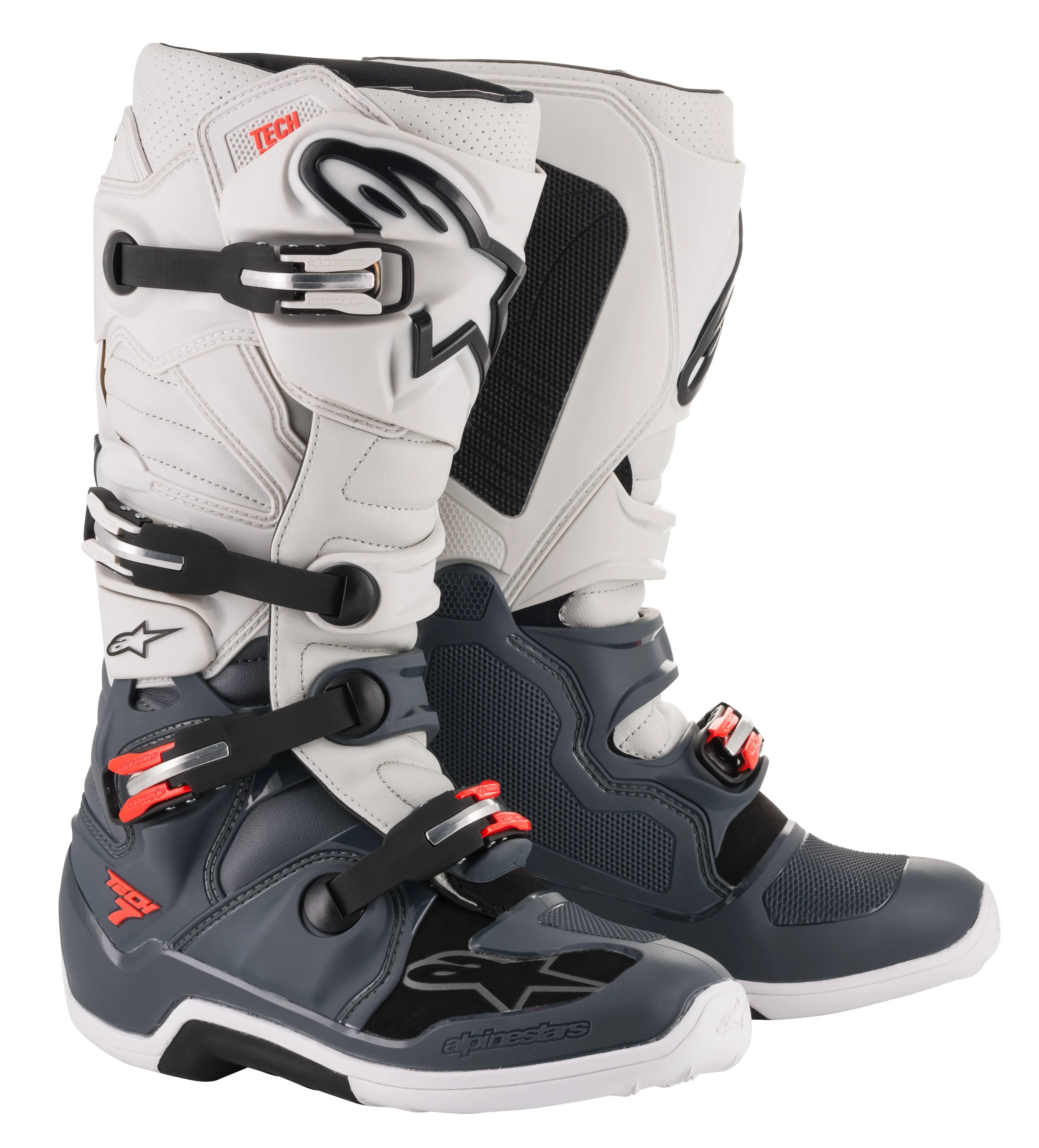 Alpinestars Tech 7 Boots Grey/Red / 8