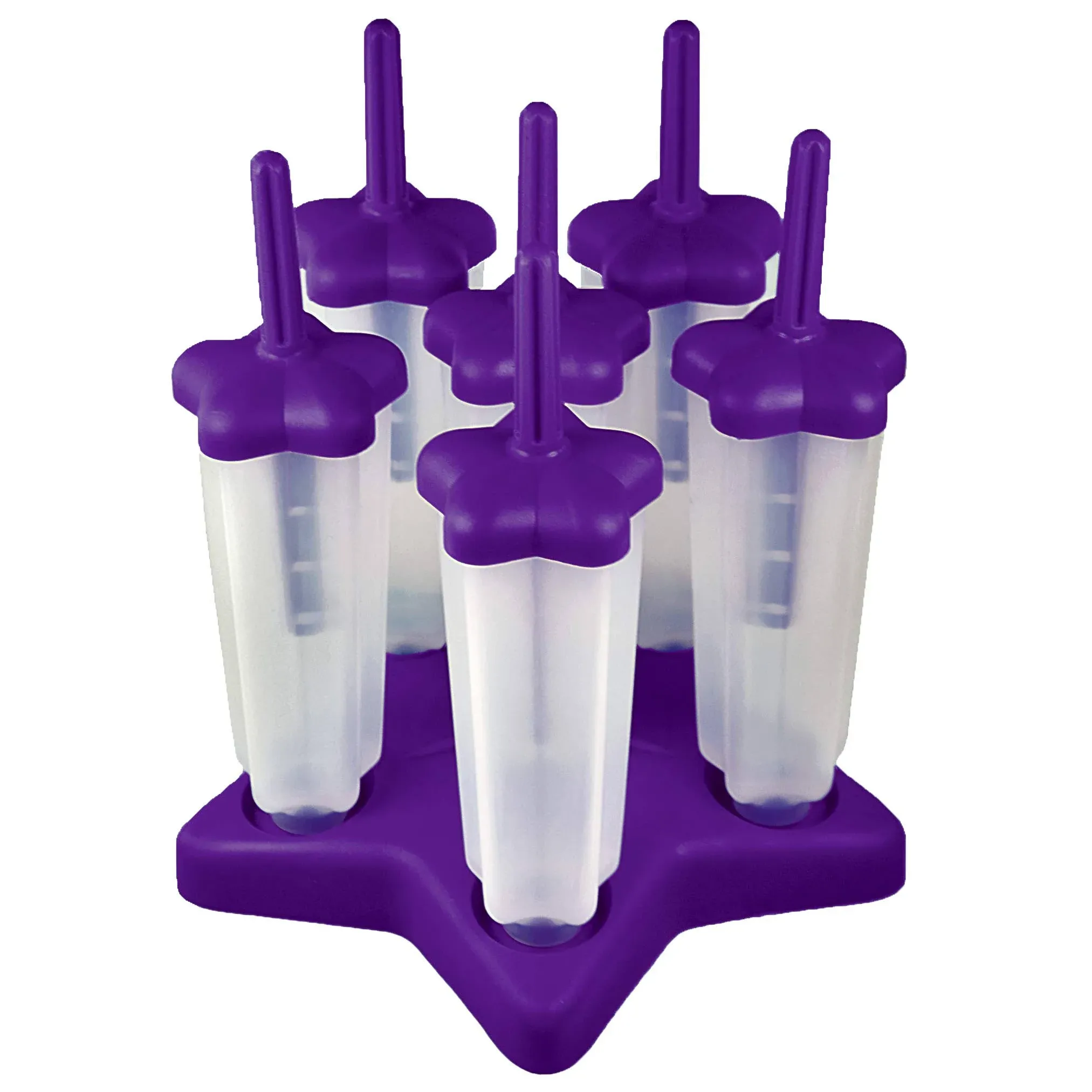 Tovolo Star Pop Molds Purple Set of 6