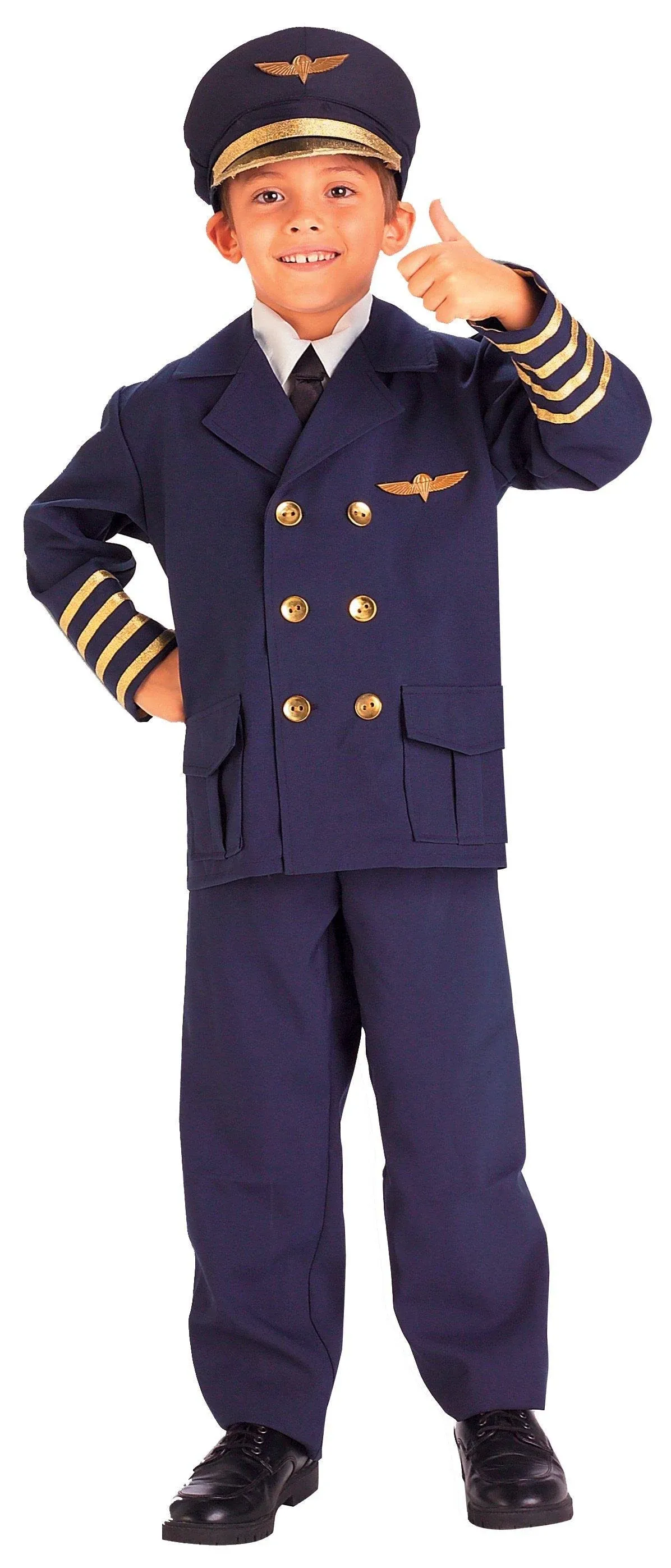 Forum Novelties Airline Pilot Children's Costume Blue, Small