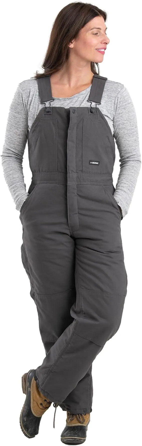 Berne Women's Softstone Duck Insulated Bib Overall