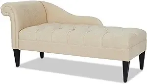 Jennifer Taylor Home Harrison Tufted Roll Arm Chaise Lounge