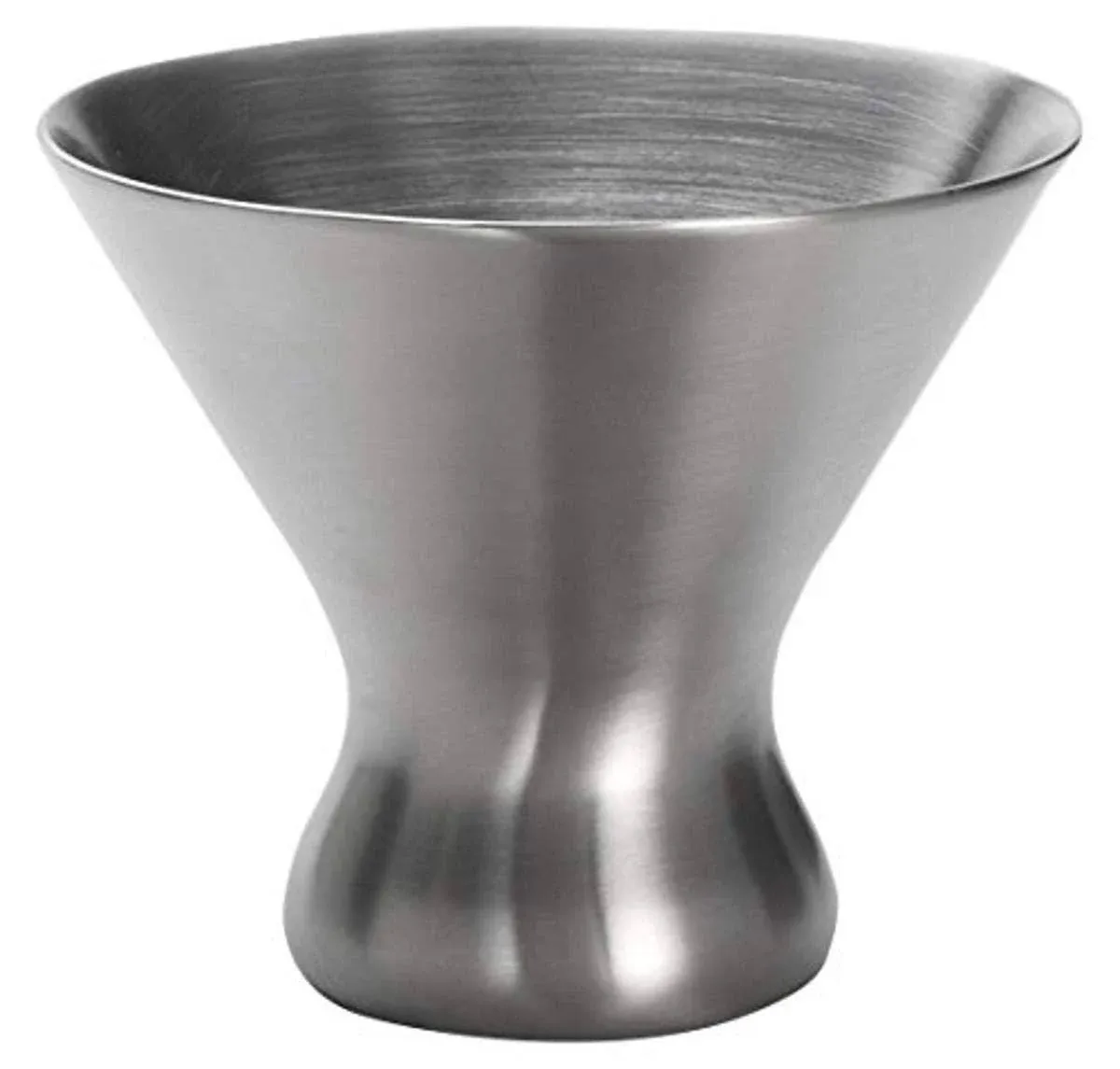 American Metalcraft Stainless Steel Satin Finish Double Wall Martini Glass, 7 Ounce