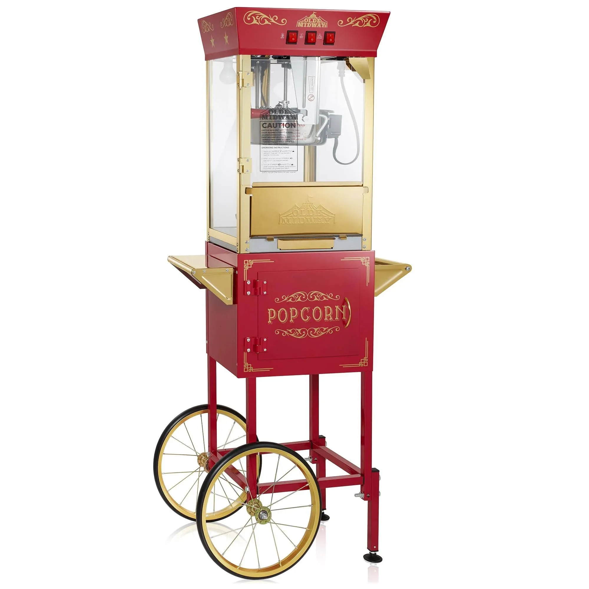 Olde Midway Movie Theater-Style Popcorn Machine