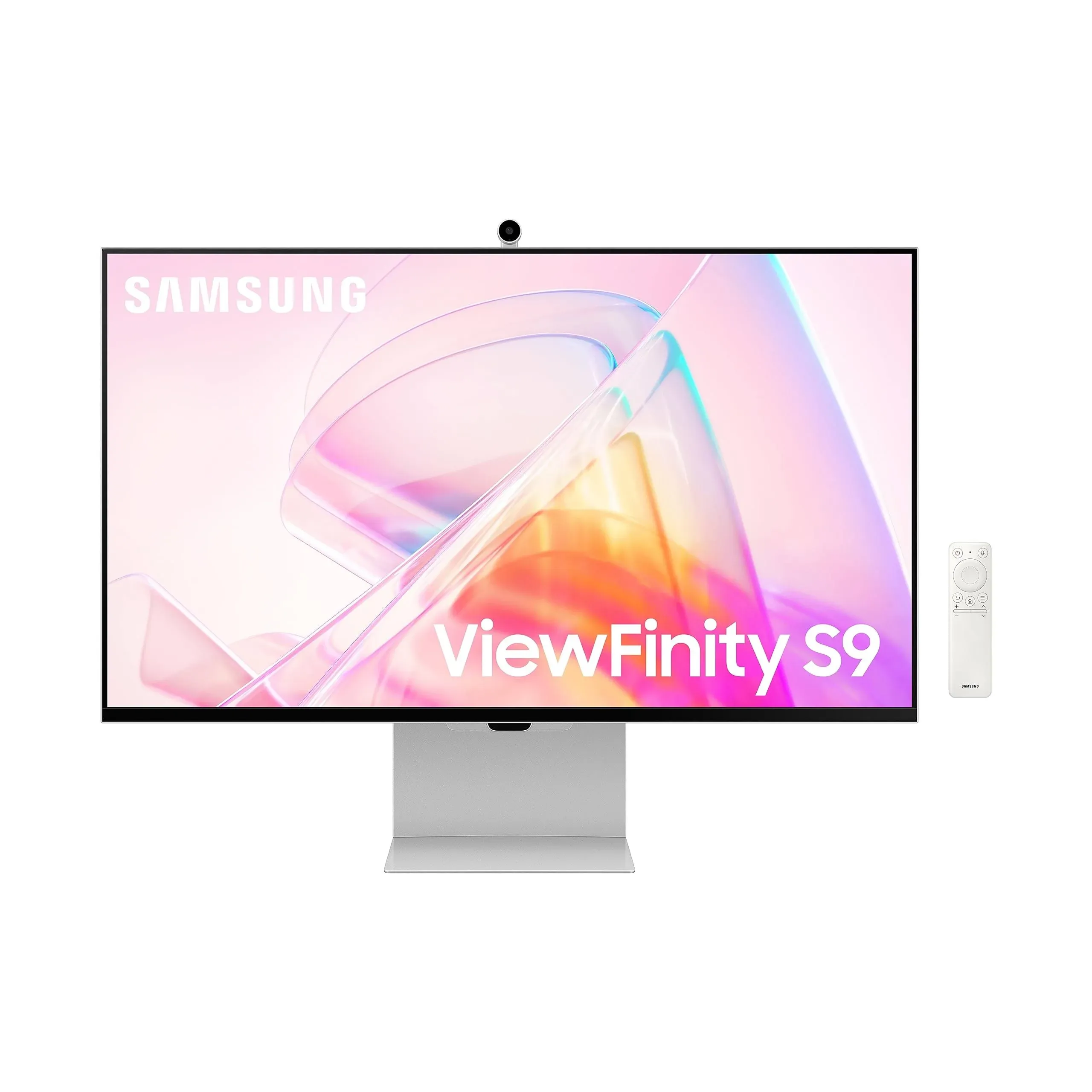 SAMSUNG 27-Inch ViewFinity S9 Series 5K Computer Monitor, Thunderbolt 4, DisplayPort, Matte Display, 4K Slimfit Camera, Slim Metal Design, AirPlay, Smart TV Apps, Gaming Hub, LS27C900PANXZA, 2023