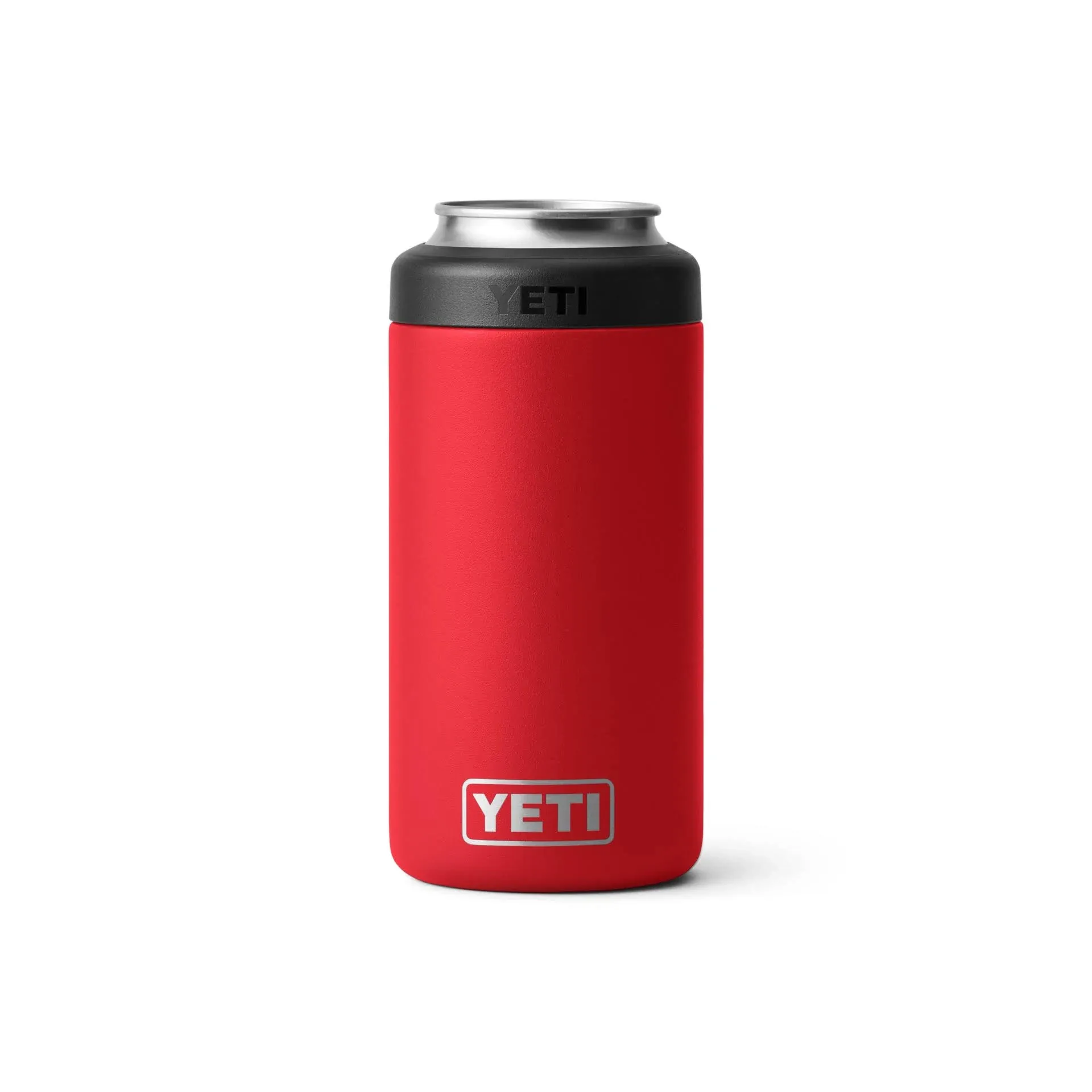 Yeti Rambler 12 oz Colster Slim Can Cooler Rescue Red