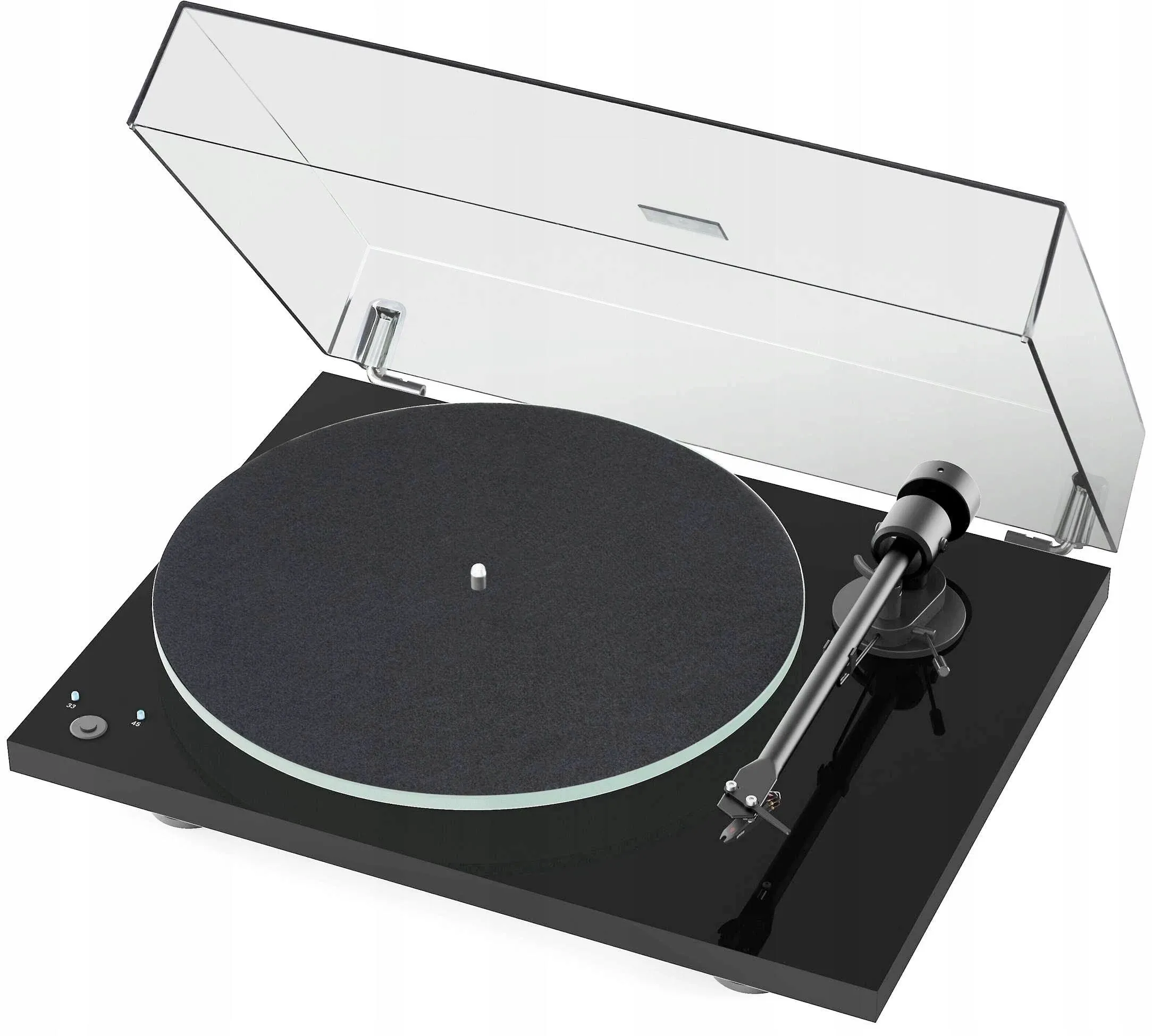 Pro-Ject T1 Phono SB Turntable with Built-in Preamp and Electronic Speed Change (Satin Walnut)