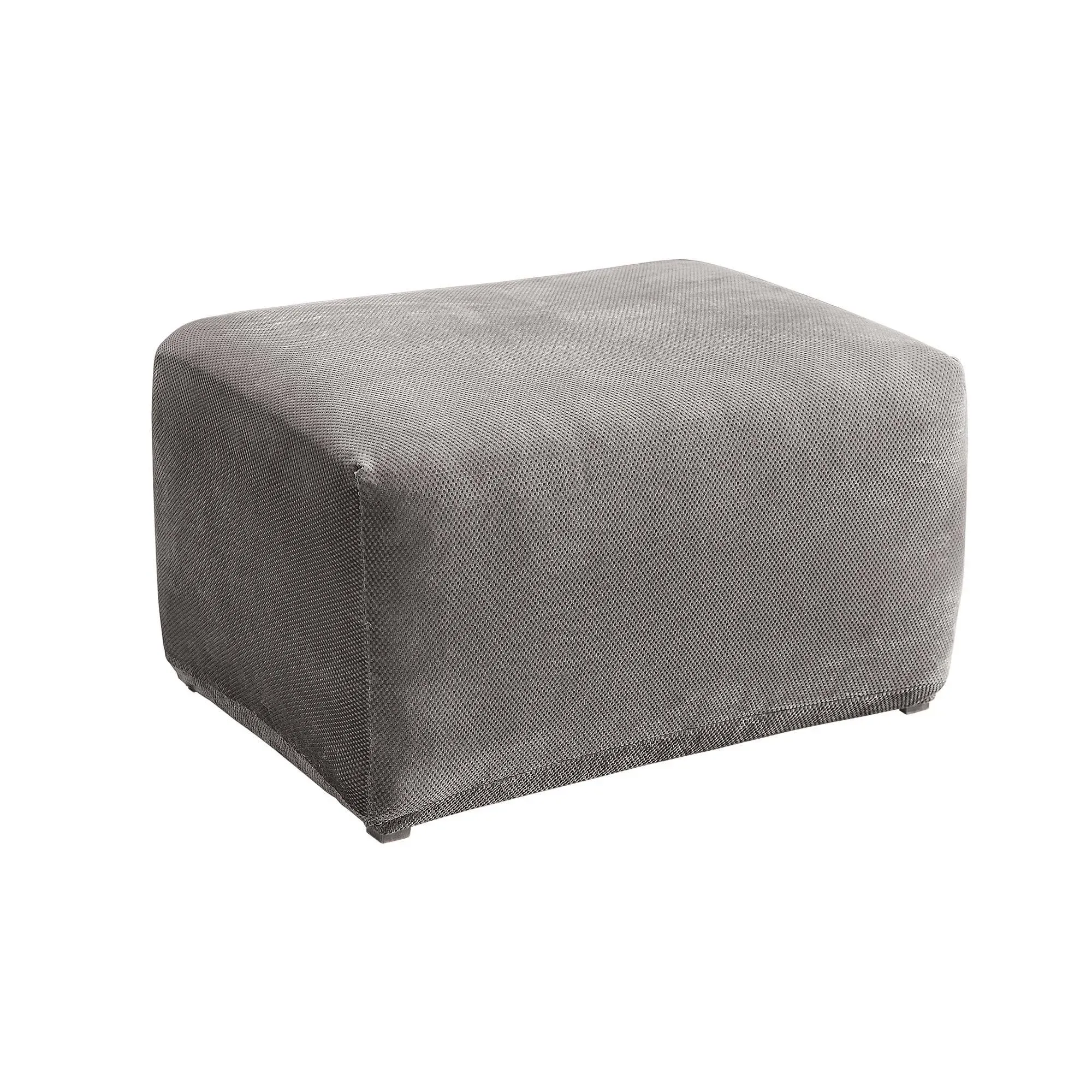 SureFit Stretch Pique Ottoman Slipcover