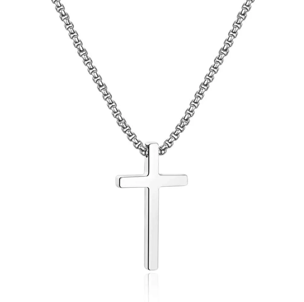 Ursteel Men's Cross Pendant Necklace