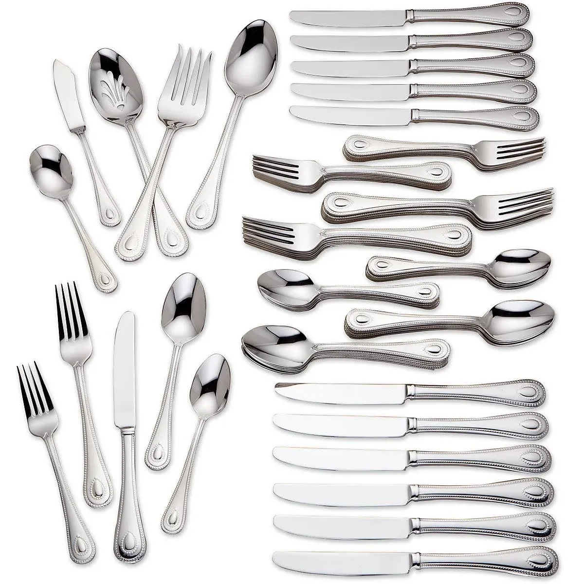 Lenox 65-Piece French Perle Flatware Set