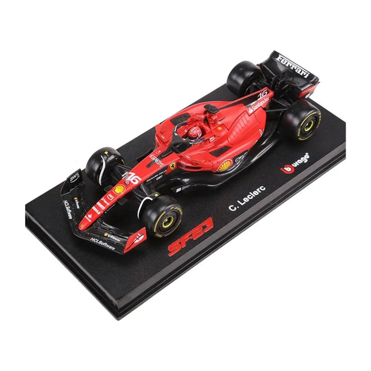 Bburago 1/43 2023 Ferrari SF23 F1#16 Charles Leclerc Diecast Model Car 36836