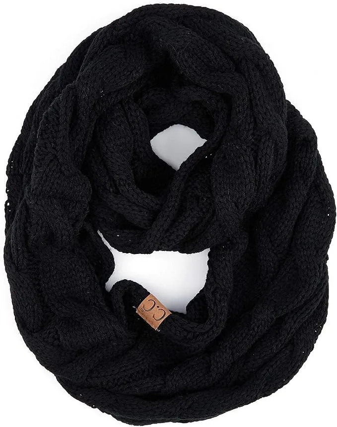 C.C Exclusives Cable Knit Chunky Knit Infinity Scarf