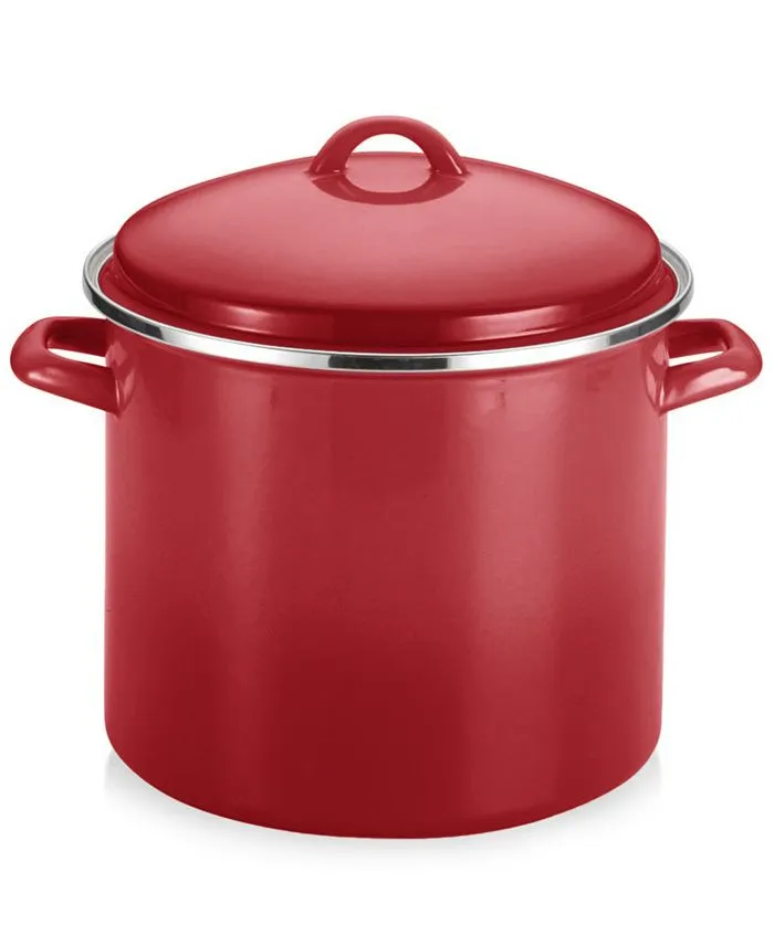 Enamel on Steel 12-Qt. Covered Stockpot
      
          Enamel on Steel 12-Qt. Covered Stockpot