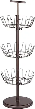 Honey-Can-Do 3 Tier Bronze Shoe Tree SHO-02220 Brown