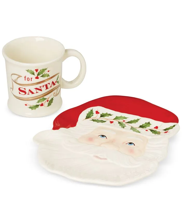 Lenox Holiday 2-Piece Cookies for Santa Set