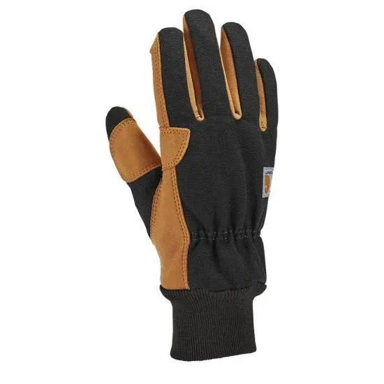 Carhartt Men's Insulated Duck Synthetic Leather Knit Cuff Glove