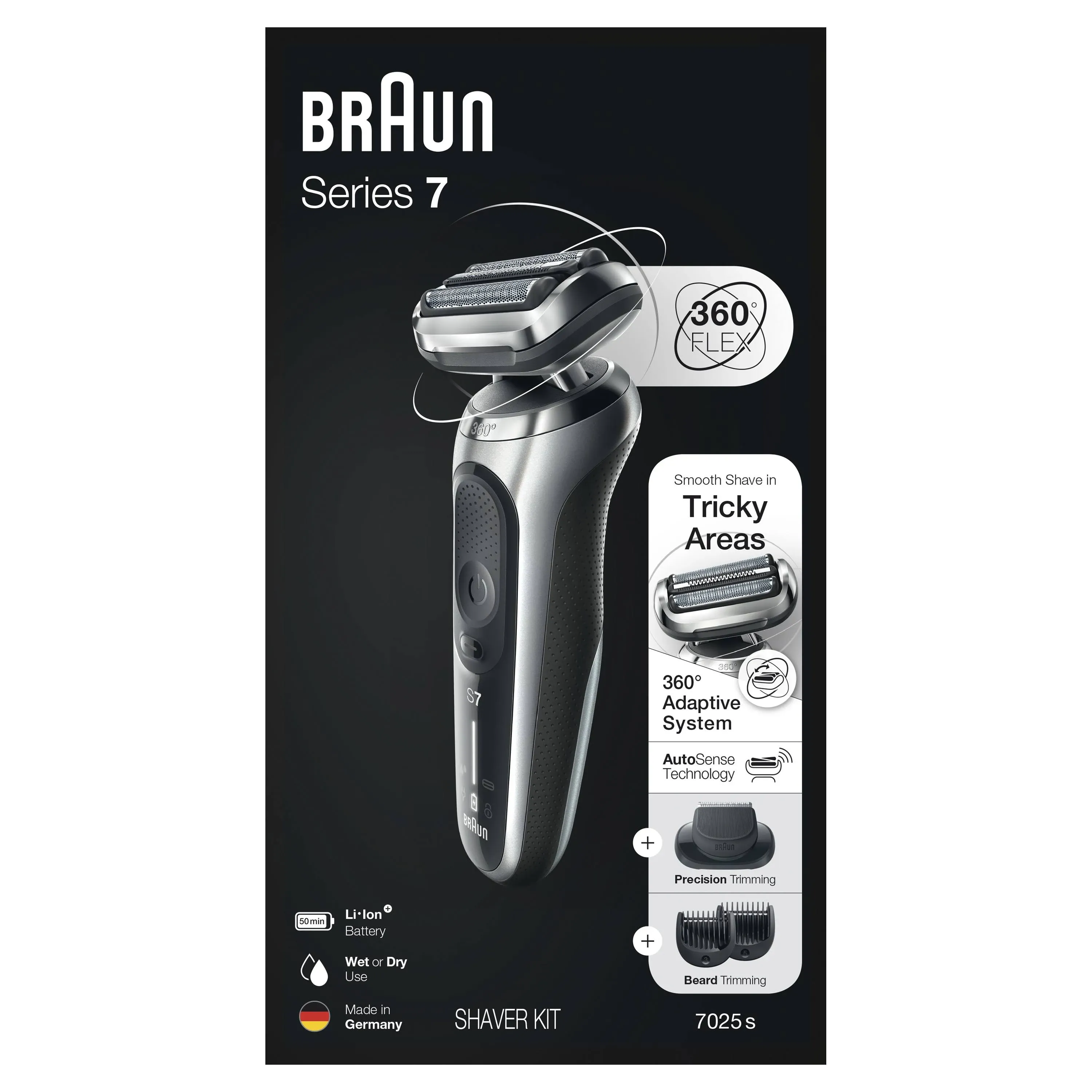 Braun Series 7 7020s 360 Flex Head Electric Shaver