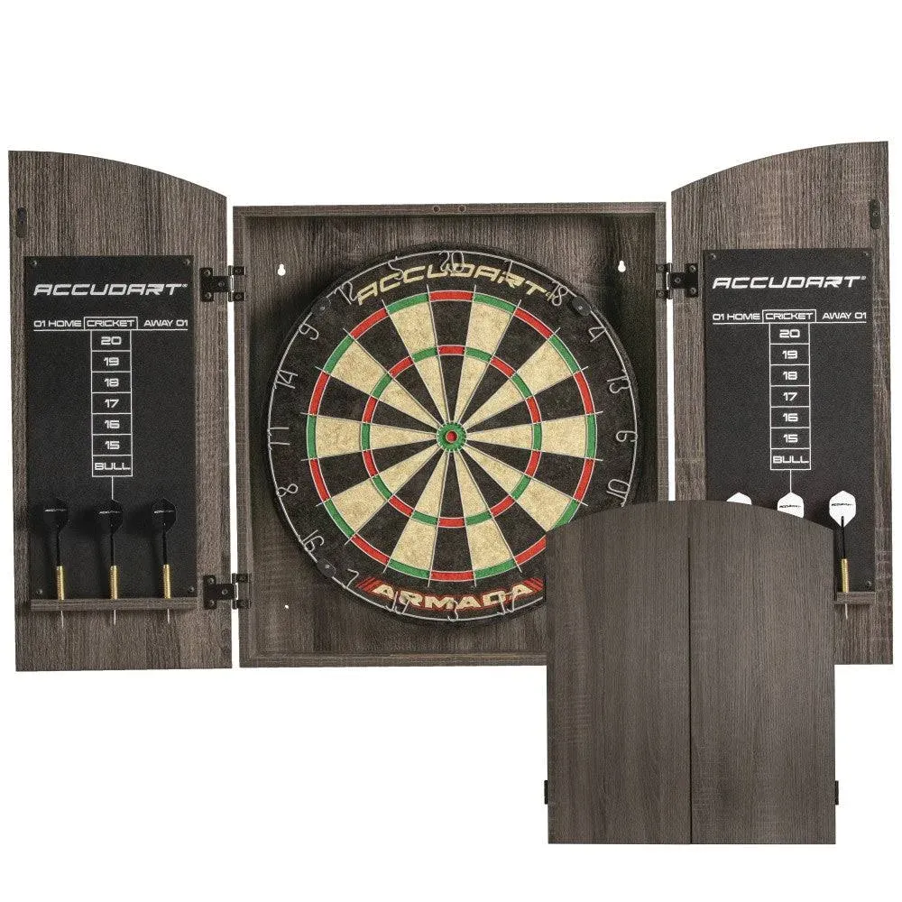 Armada Bristle Dartboard Cabinet Set