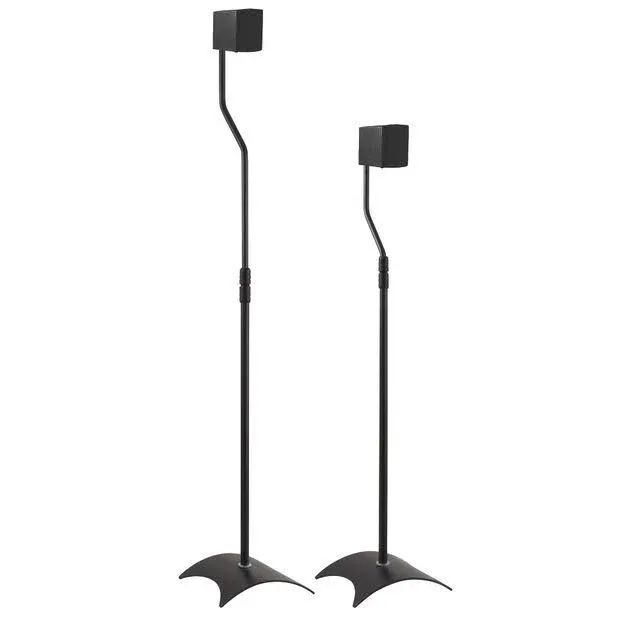 AVF EAK80B-A Speaker Floor Stands, Metal Base, Adjustable Height (Set of 2), ...