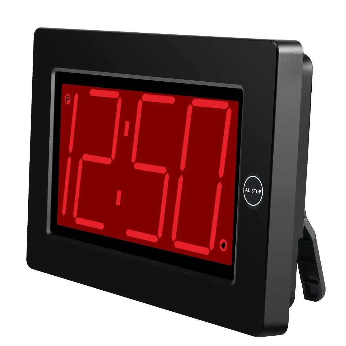 Alarm Clock 8&#034; Large Screen Display Digital Clock Auto Dimmer 8 Languages