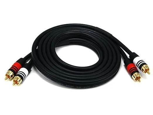 Monoprice Premium 2 RCA Plug-2 RCA Plug M-M 22AWG Cable