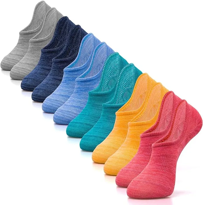 IDEGG No Show Socks Womens and Men Low Cut Ankle Short Anti-slid Athletic Running Novelty Casual Invisible Liner Socks