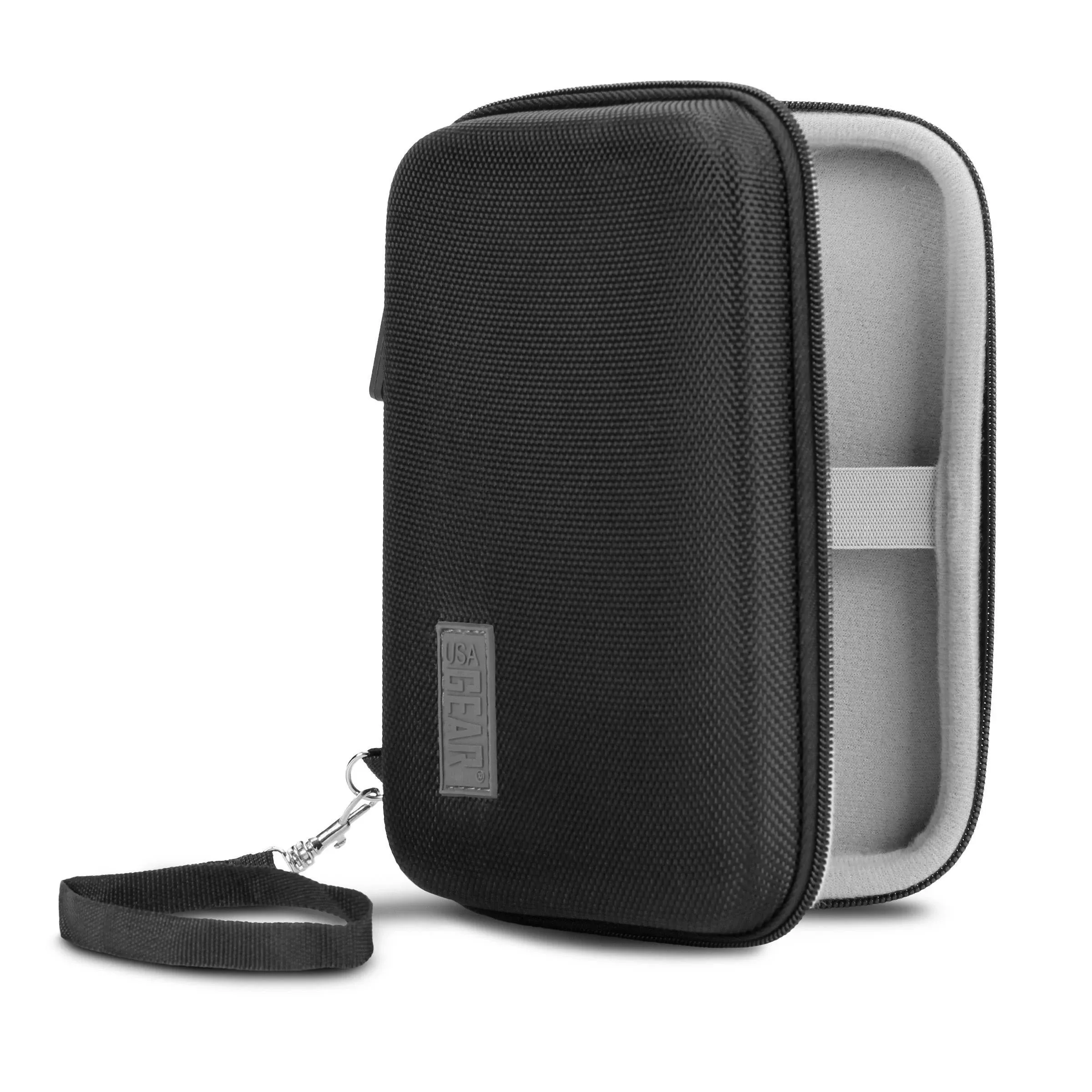 Hard Shell Electronics Case by USA Gear- Holds Cables, Chargers, GPS, Smartphones, Hard Drives