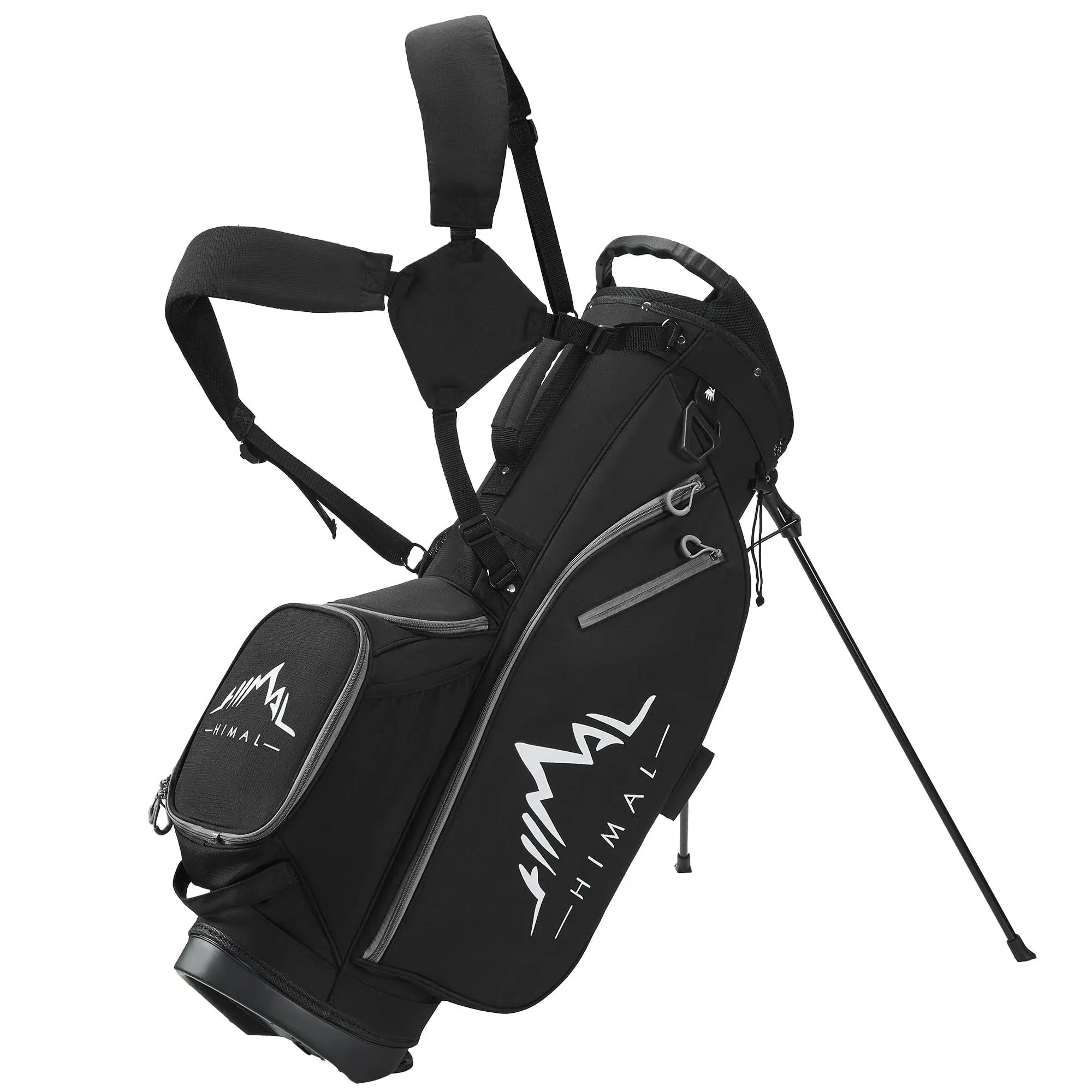 14 Way Golf Stand Bag, Golf Bags for Men with Stand, Top Dividers Ergonomic with 10 Pockets Golf Club Bags