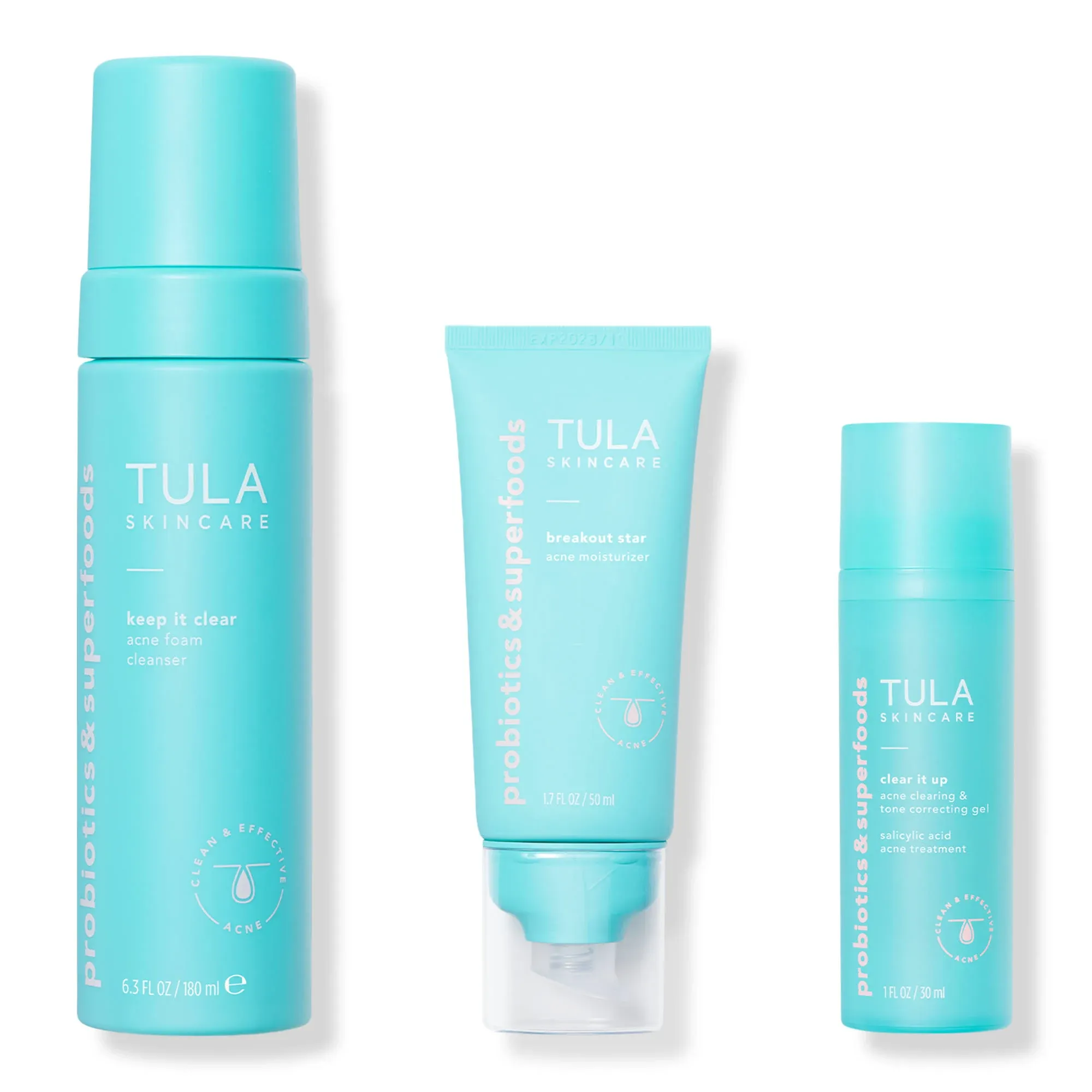 TULA Skin Care Acne Heroes Level 3 Acne Clearing Routine | An Effective, Gentle, and Complete Acne-Clearing Routine for Mild to Severe Breakouts