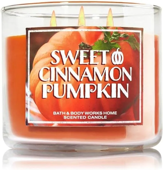 Bath & Body Works Sweet Cinnamon Pumpkin 3-Wick Candle 14.5 oz / 411 g