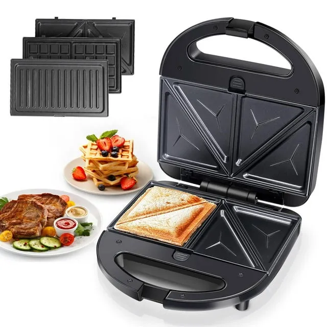 Aigostar 3-in-1 Grilled Cheese Sandwich Maker