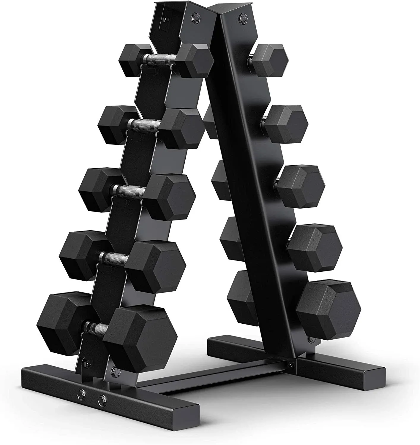 150-Pound Dumbbell Set with A-Frame Rack