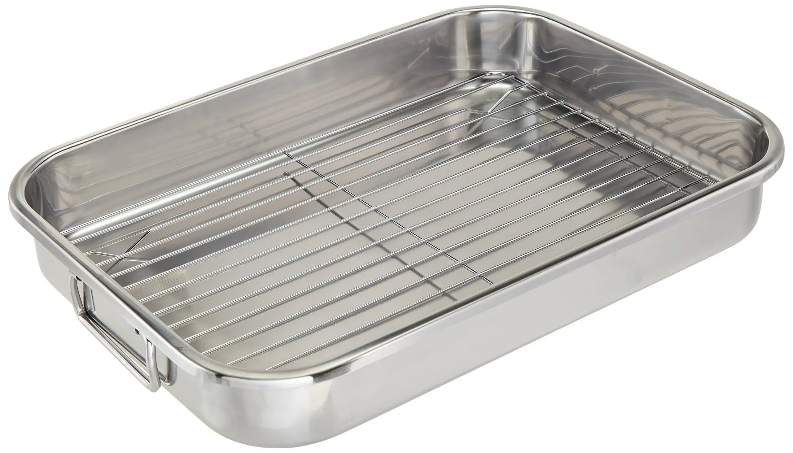 16.5 in. Stainless Steel Lasagna and Roasting Pan with Rack