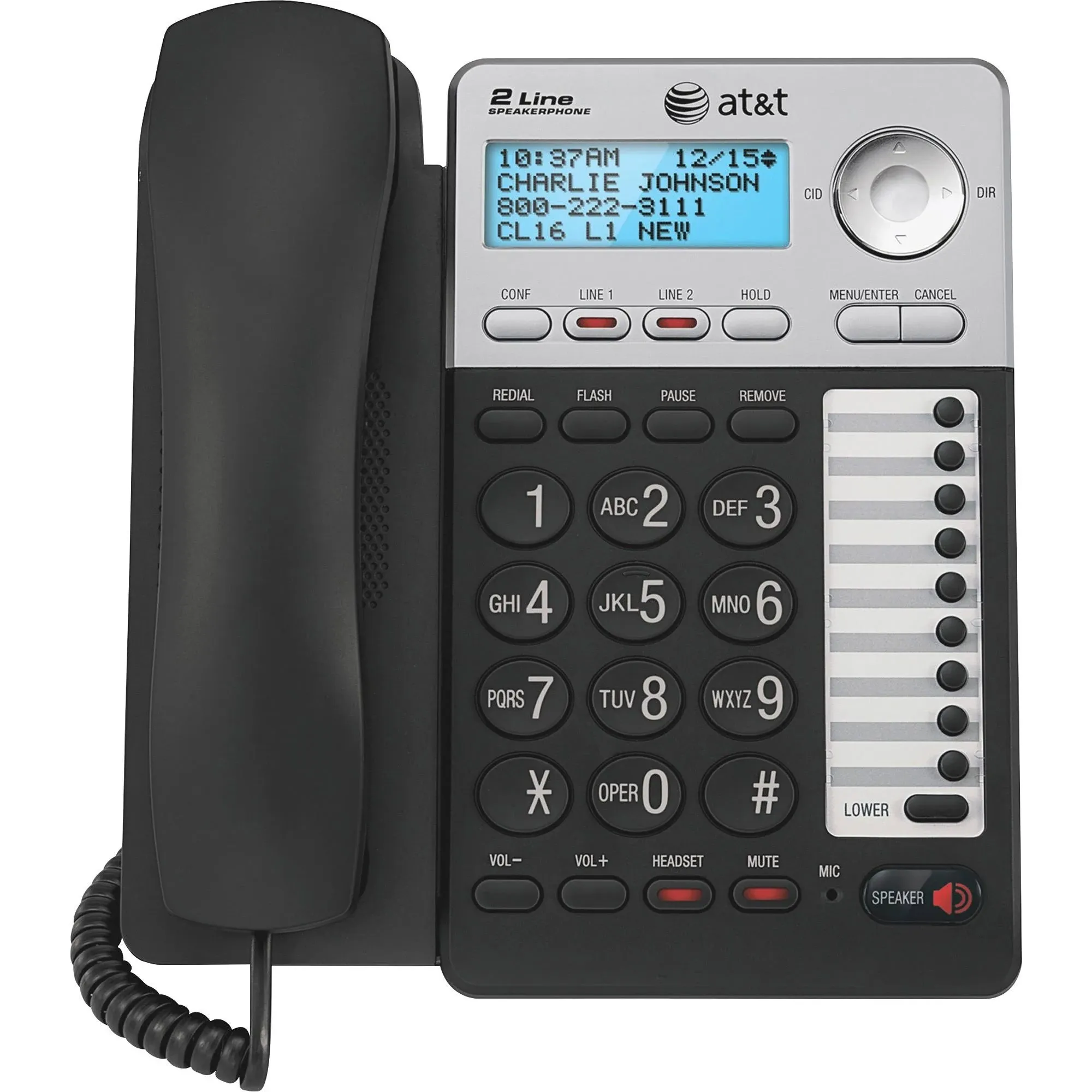 AT&T ML17929 Two-Line Corded Speakerphone