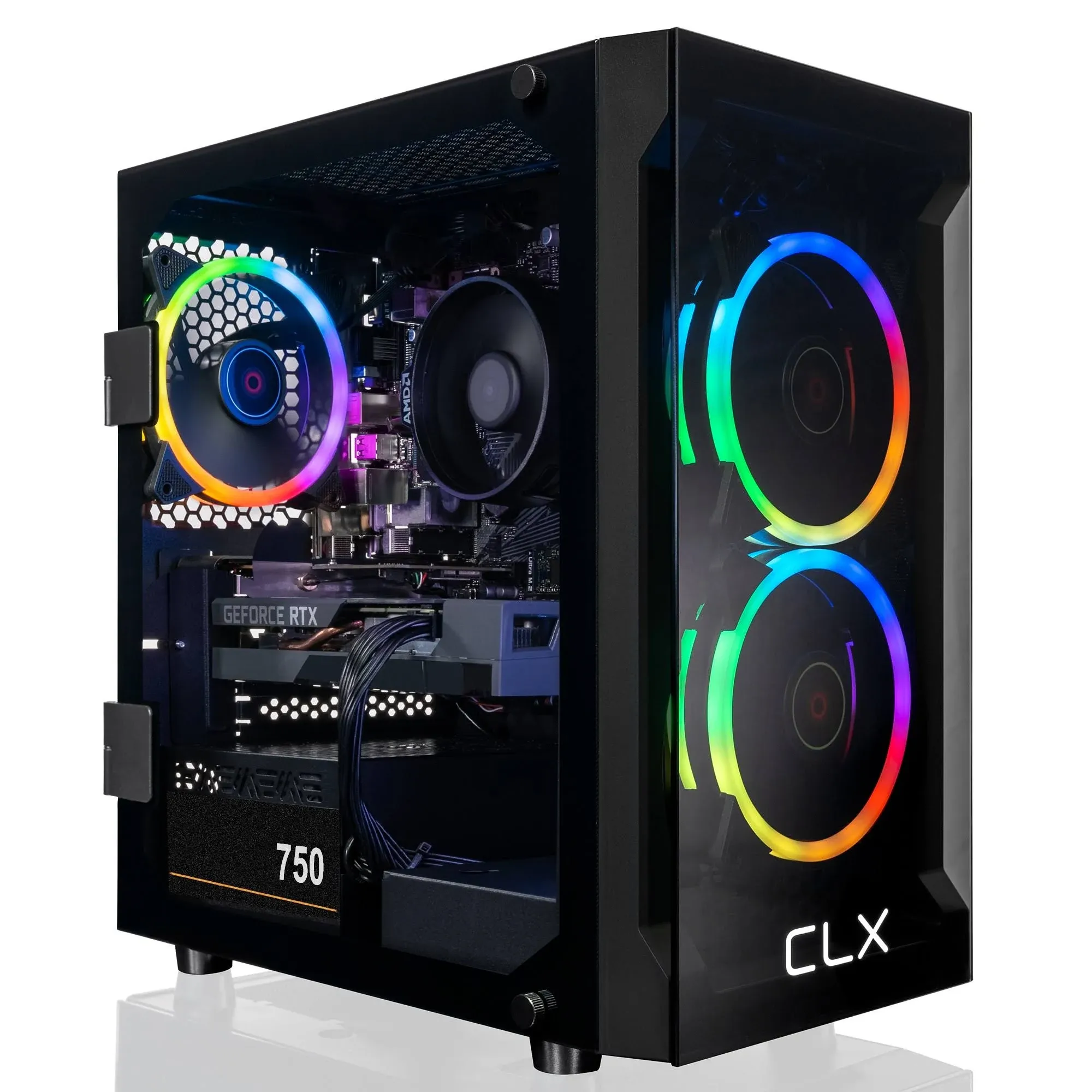 CLX SET Gaming Desktop - AMD Ryzen 7 5700X 3.4GHz 8-Core Processor, 16GB DDR4 Me