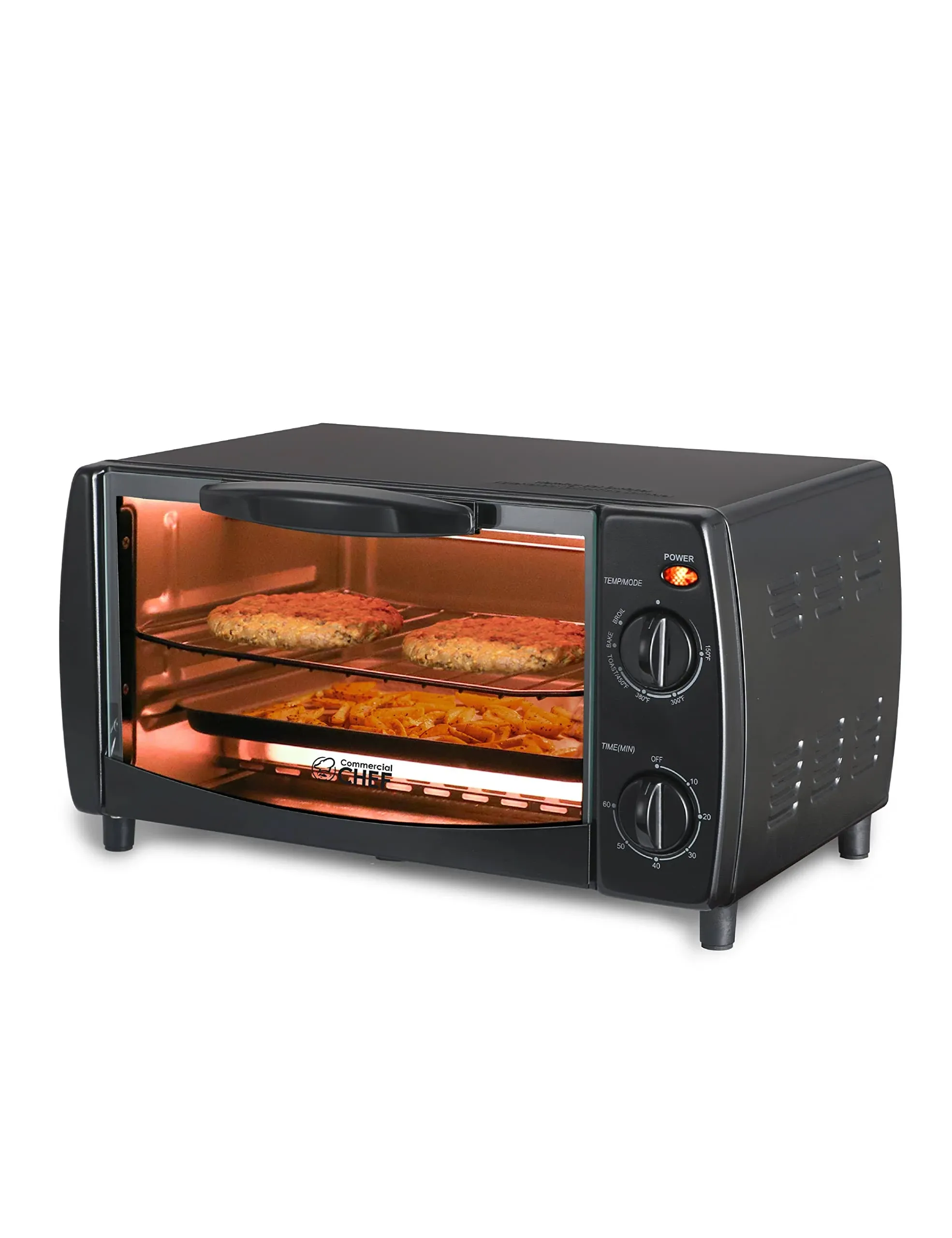 Commercial Chef 10 Liter 4 Slice Mechanical Toaster Oven