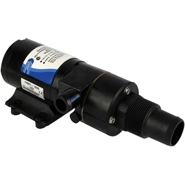 Jabsco 18590-2092 Macerator Pump, Self Priming, Run Dry Protection, Waste Evacuation, 12 Volts DC