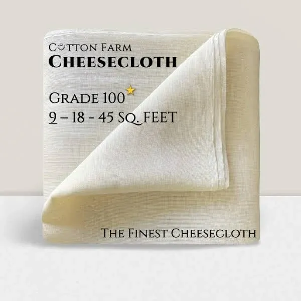 Cotton Farm 100 XL Cheese Cloths - Straining &amp; More; 36x36 Inch