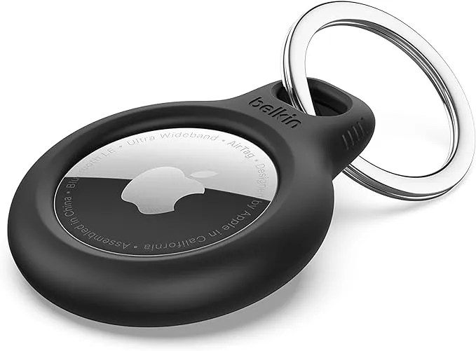 Belkin Secure Holder with Key Ring for AirTag, Black