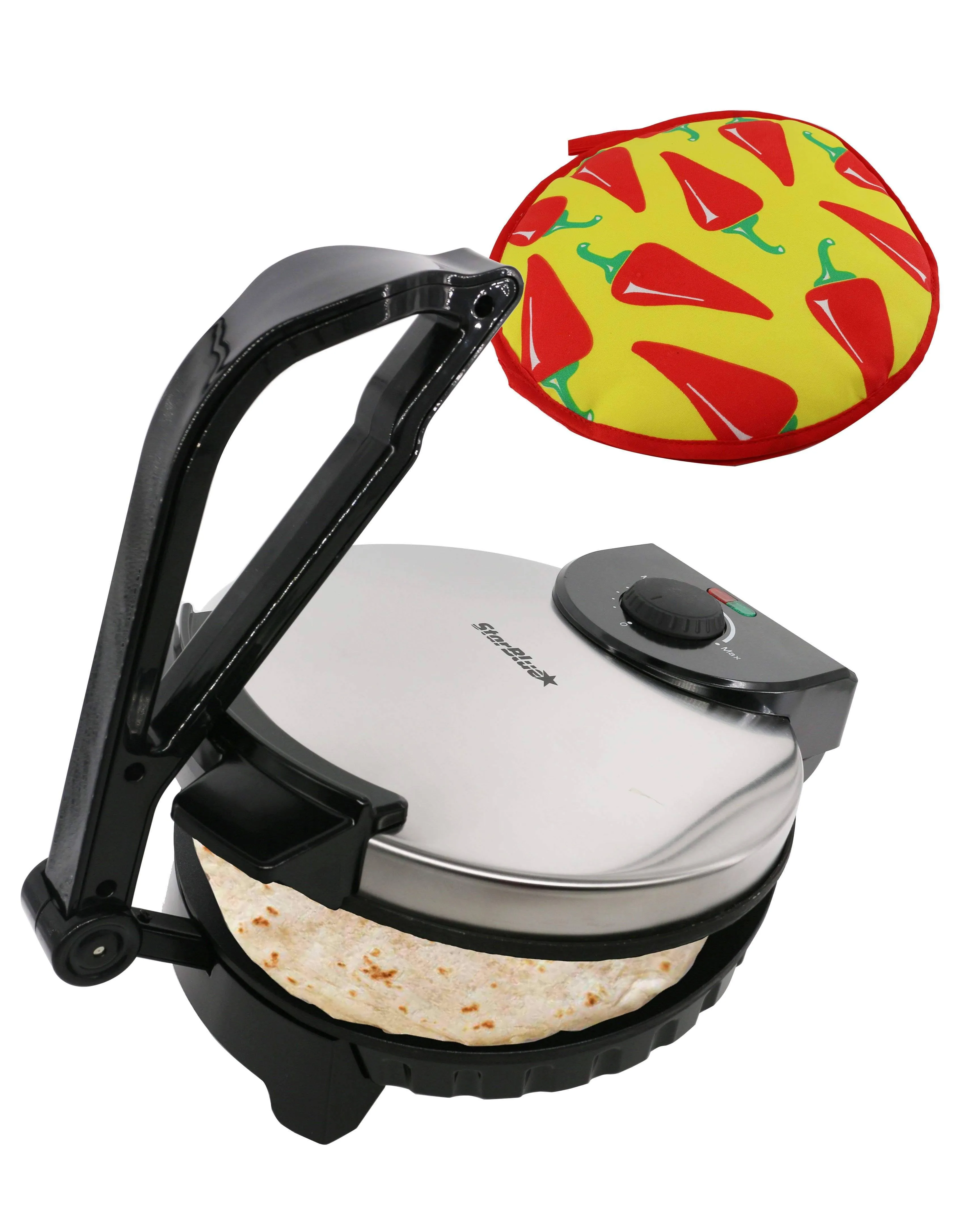 10inch Roti Maker by StarBlue with Free Roti Warmer - The Automatic Stainless St