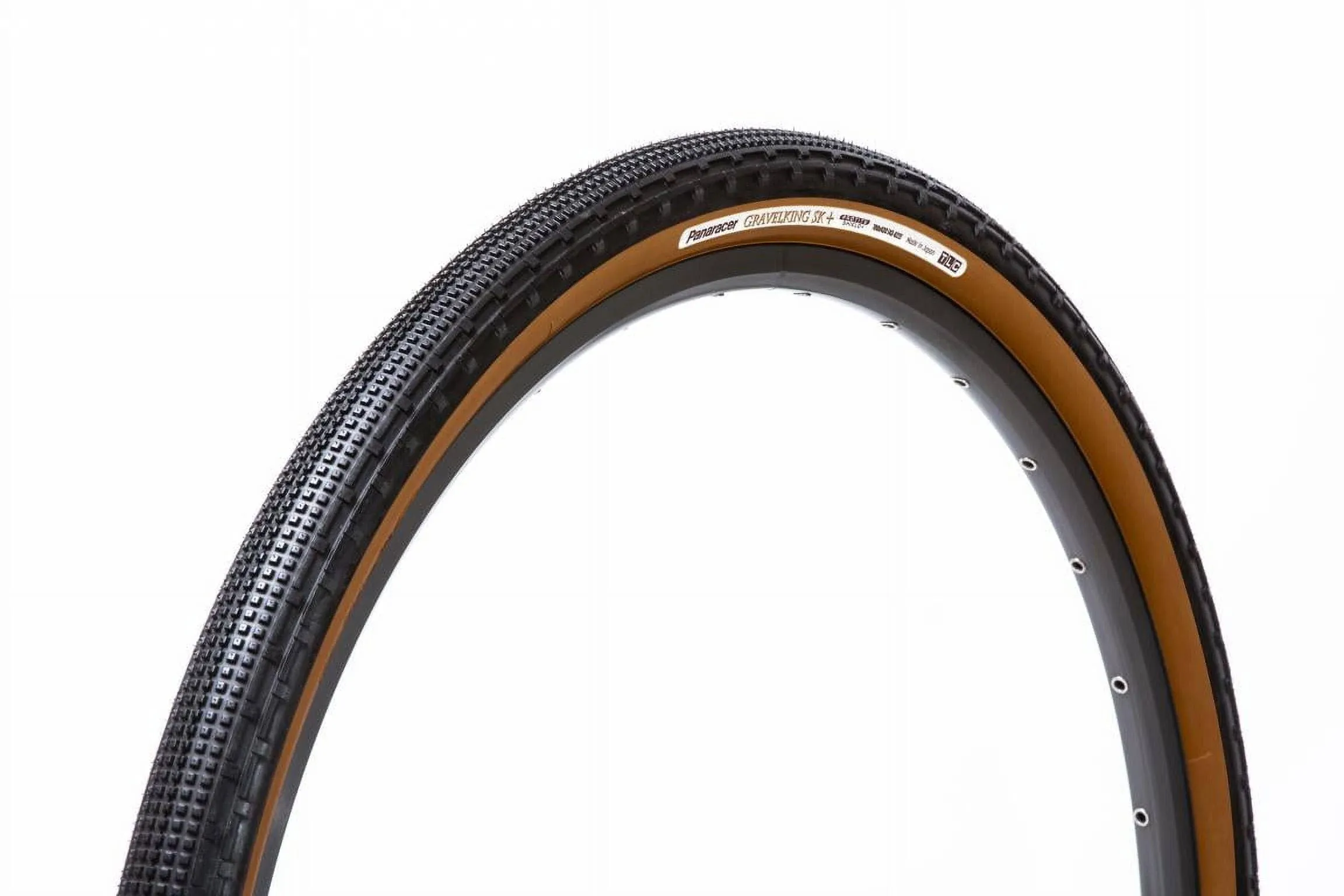 Panaracer GravelKing SK+ Tubeless Tire Black/Brown, 700x43