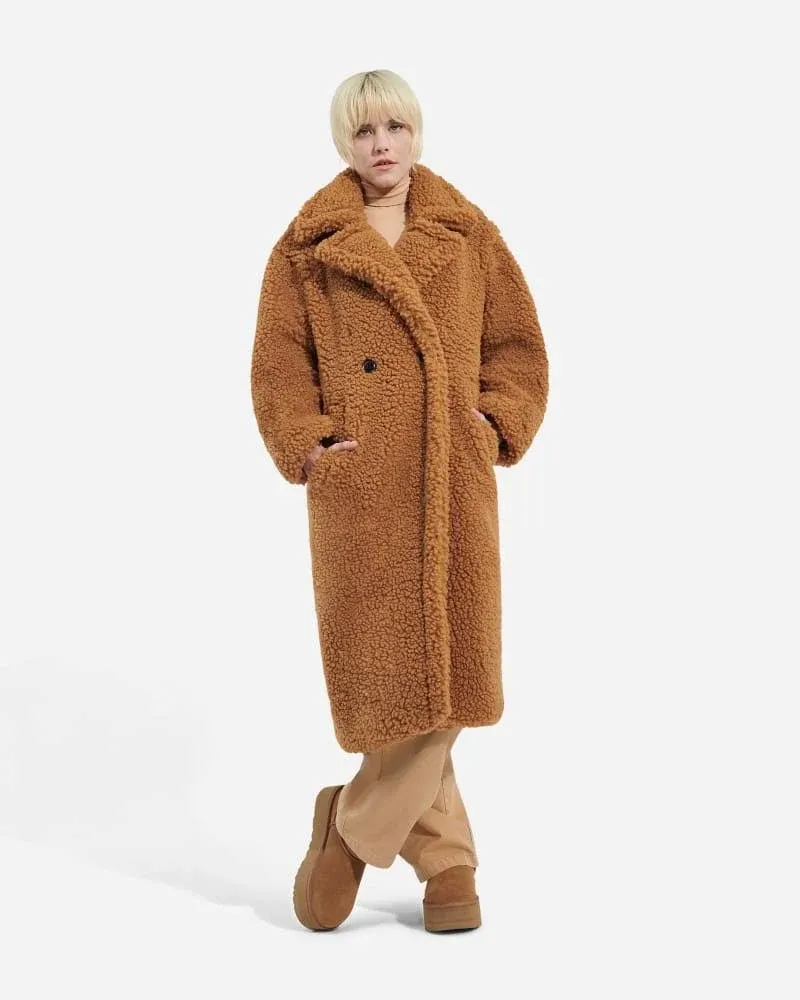 Ugg Women's Gertrude Long Teddy Coat