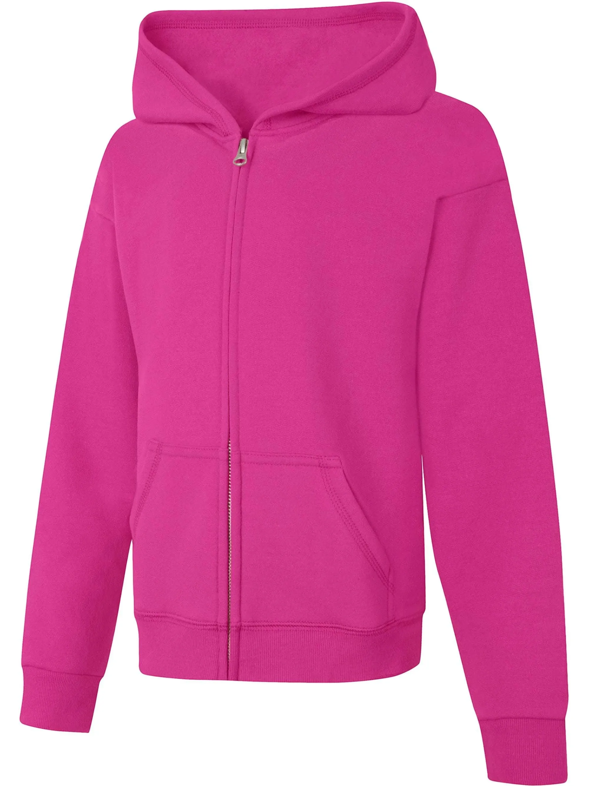 Hanes Girls' ComfortSoft EcoSmart Full-Zip Hoodie Sweatshirt