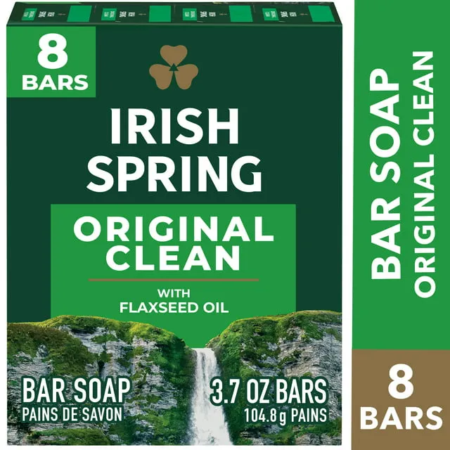 Irish Spring Men's Deodorant Soap Bar, Original Scent - 3.7 ounces (24 Count)