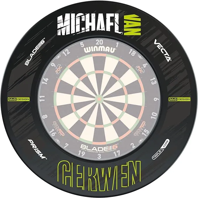 Winmau Blade 6 Dartboard Surround with Printed Winmau Logo in Black