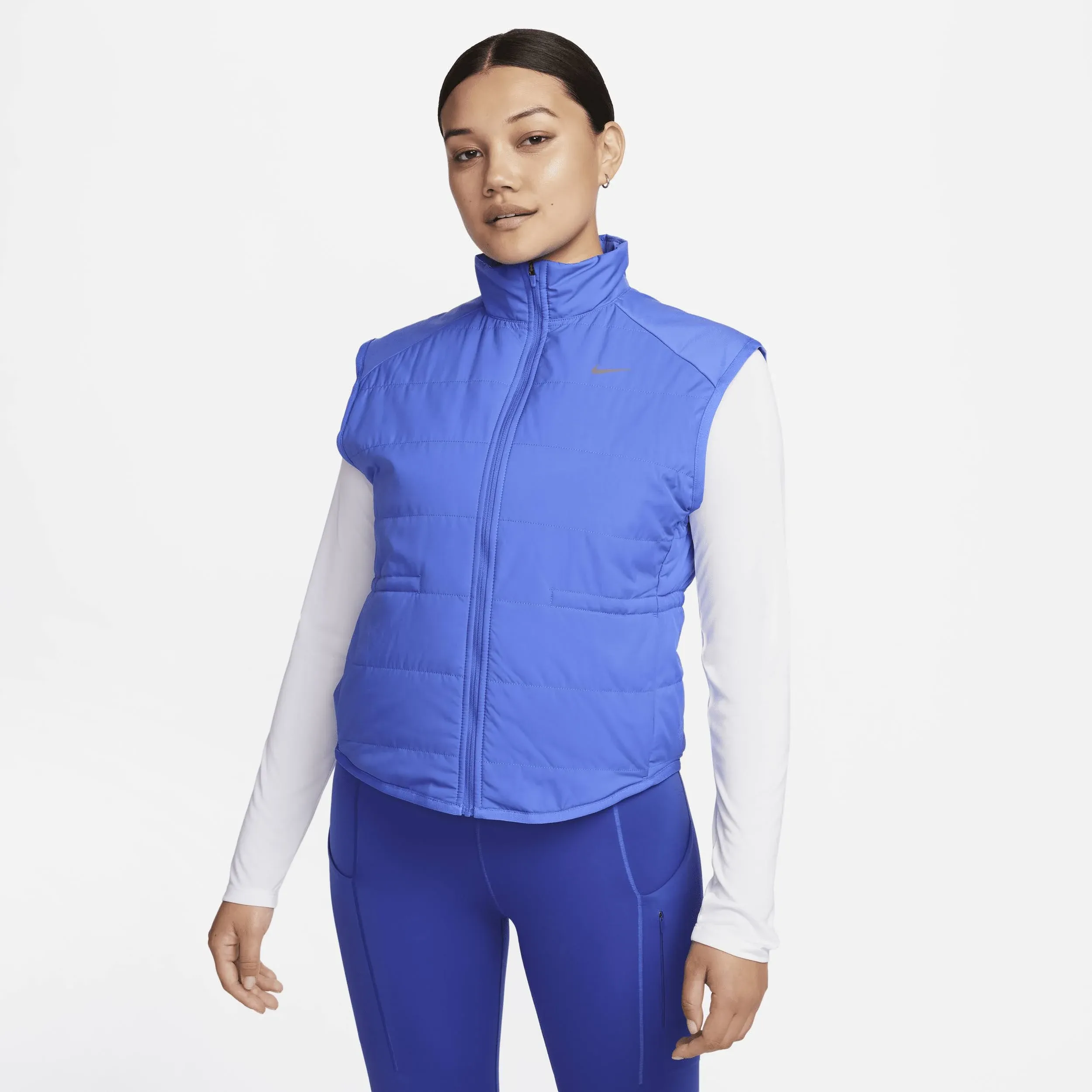 Nike Performance Swift Vest Chaleco, Mujer, Talla: Small, Blue